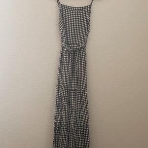 Gingham maxi dress